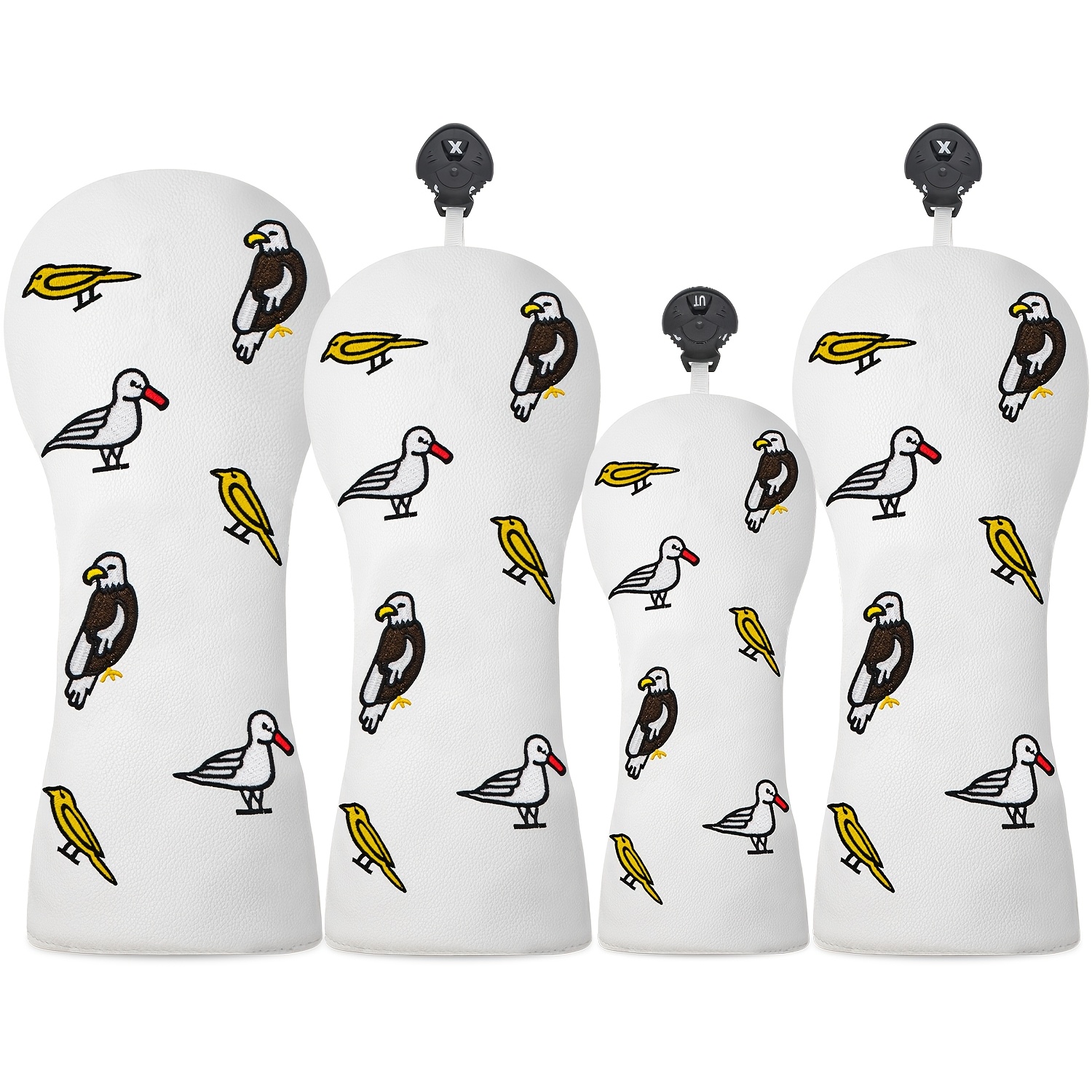 Golf Equipment Storage - 1pc/4pcs Driver/Fairway/Hybrid Headcover - Little Bird,