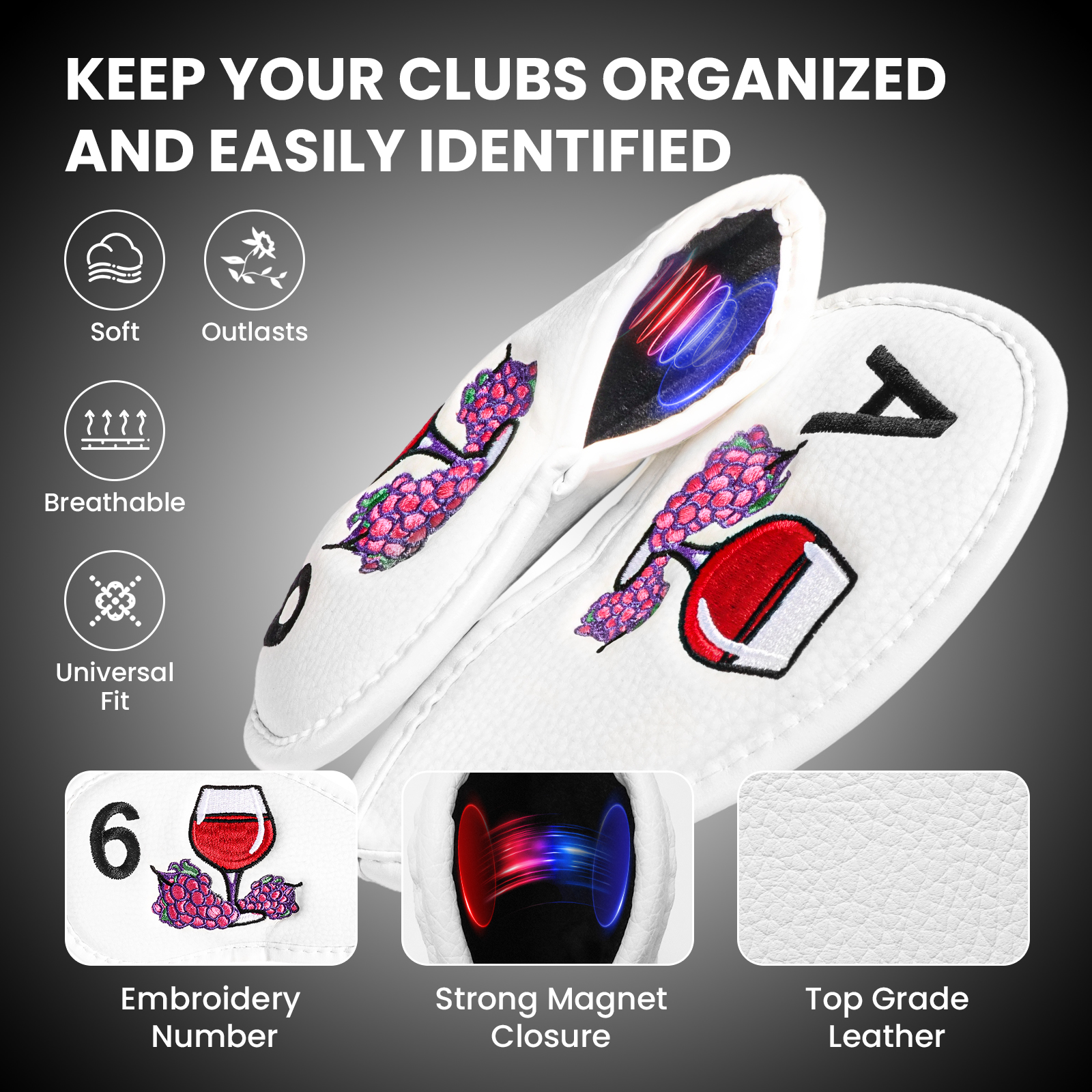 Magnetic Golf Club Head Covers - Golf Equipment Storage のレビューと価格