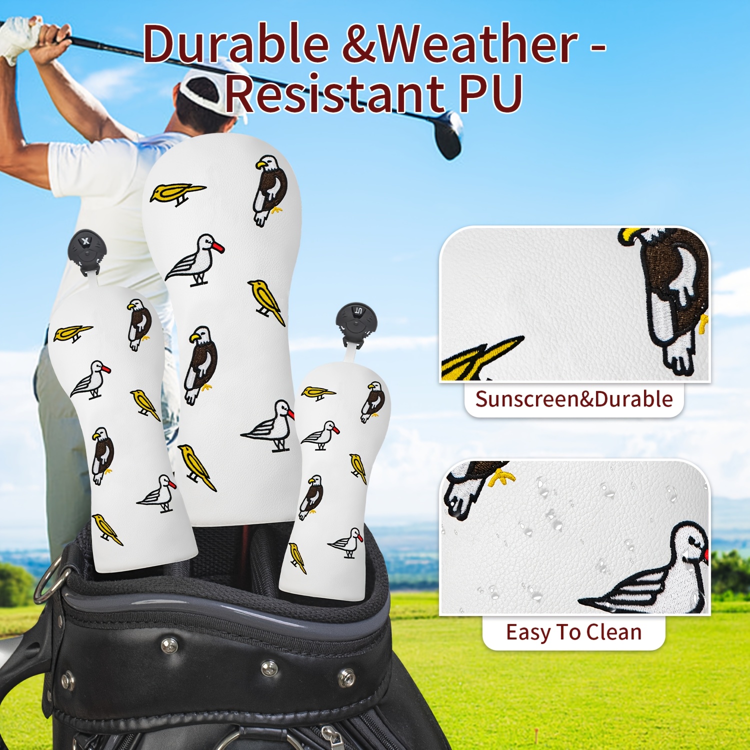 1pc/4pcs Driver/Fairway/Hybrid - Golf Equipment Storage のレビューと価格