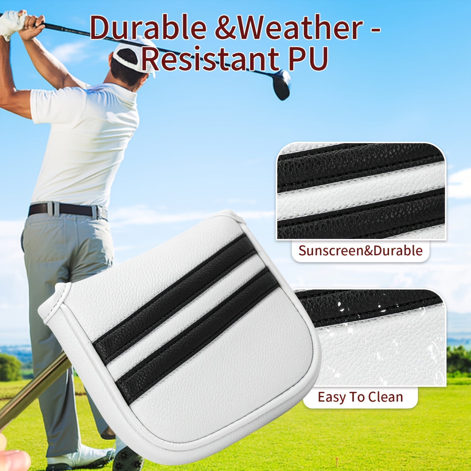 1pc Double Bar Stripes Style G - Golf Equipment Storage のレビューと価格