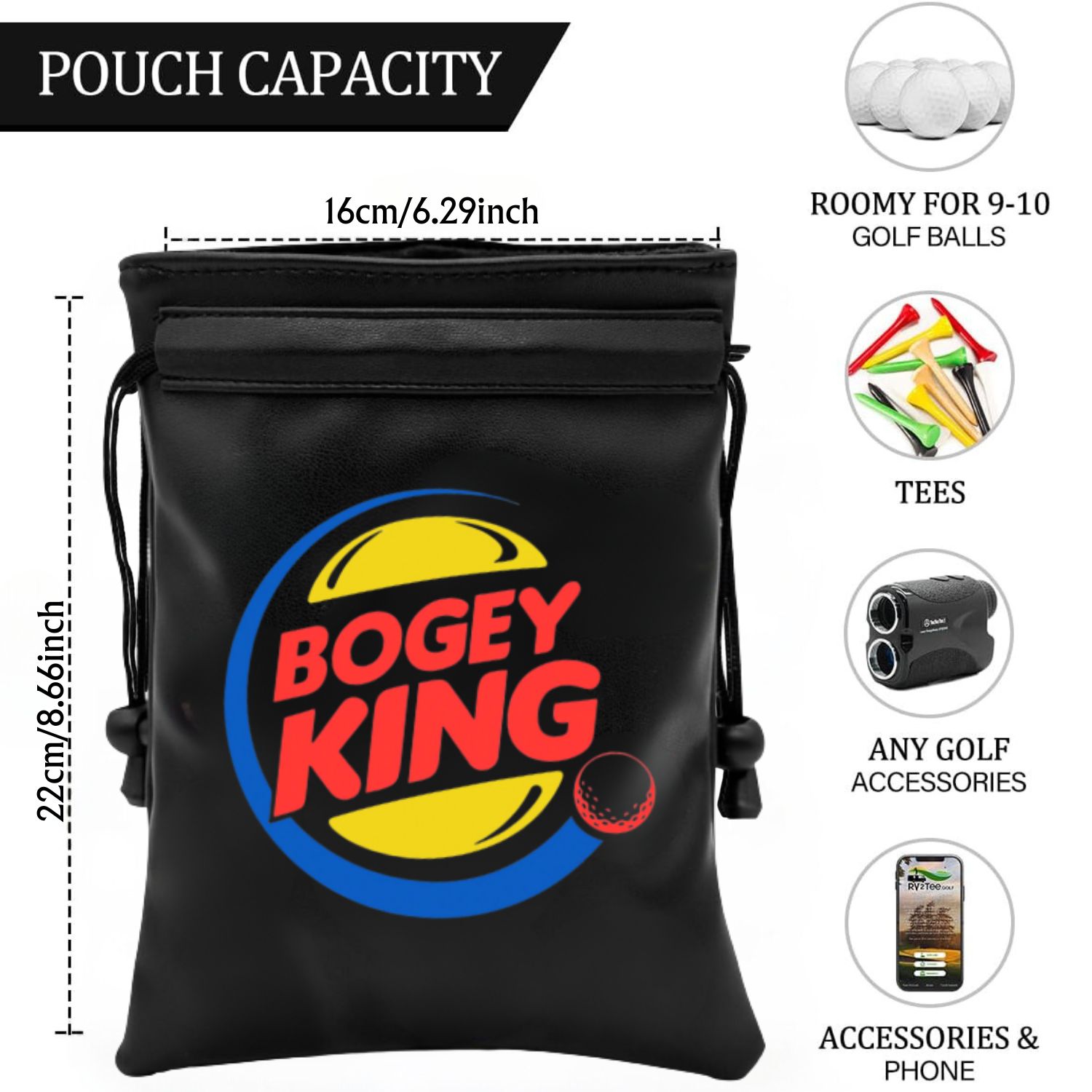 Bogey King Golf Valuables Pouc - Golf Equipment Drawing のレビューと価格
