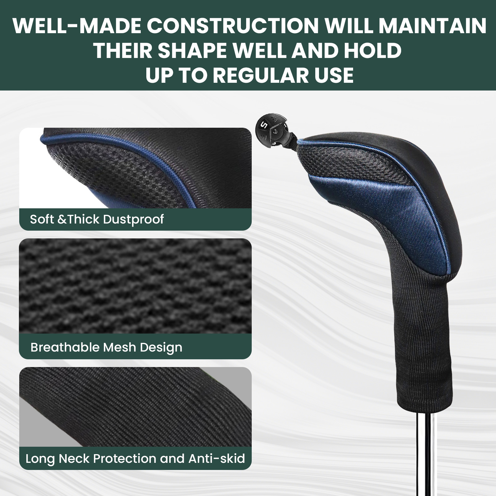 5pcs Golf Club Head Covers for - Golf Equipment Storage のレビューと価格