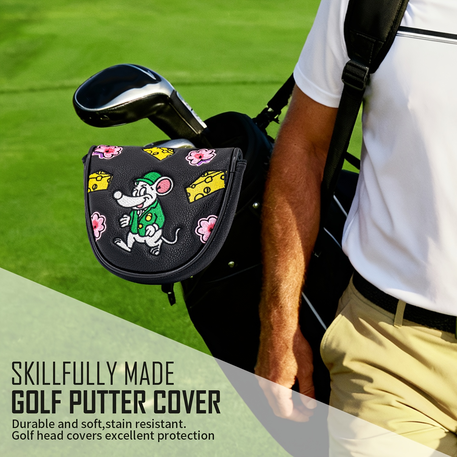 1pc Mouse Cheese Design Golf C - Golf Equipment Storage のレビューと価格