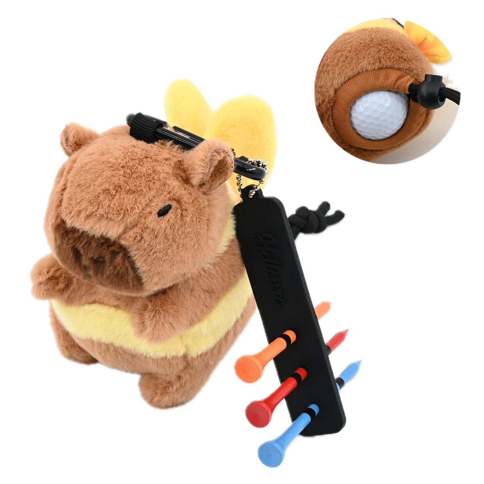 Golf Ball Bag Pouch Capybara P - Golf Equipment Drawing のレビューと価格
