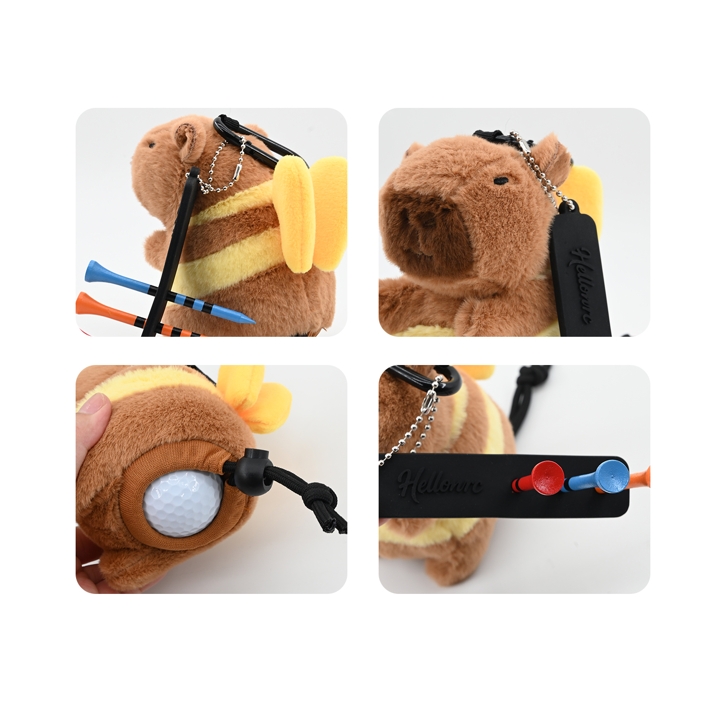 Golf Ball Bag Pouch Capybara P - Golf Equipment Drawing のレビューと価格