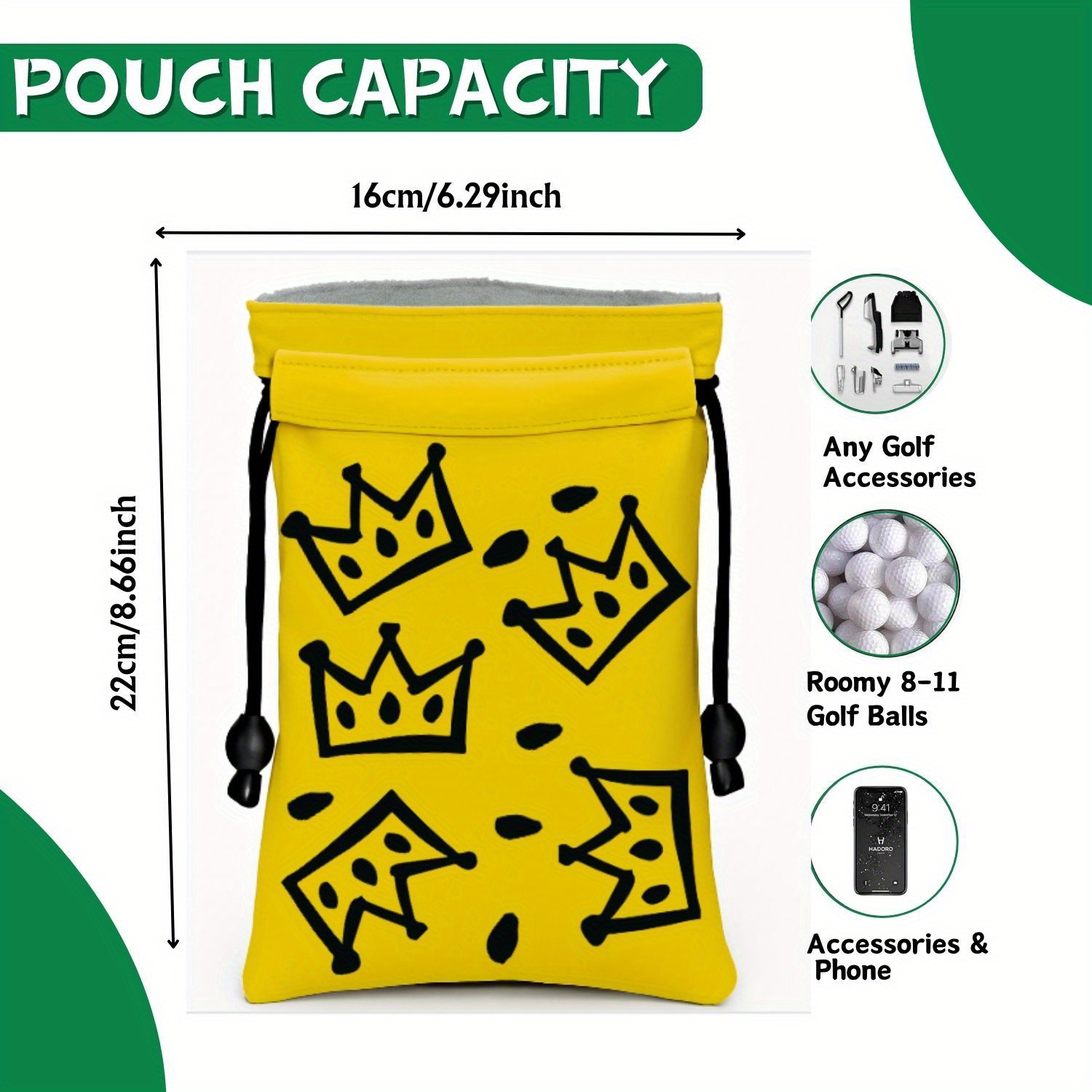 Funny Golf Valuables Pouch , G - Golf Equipment Drawing のレビューと価格