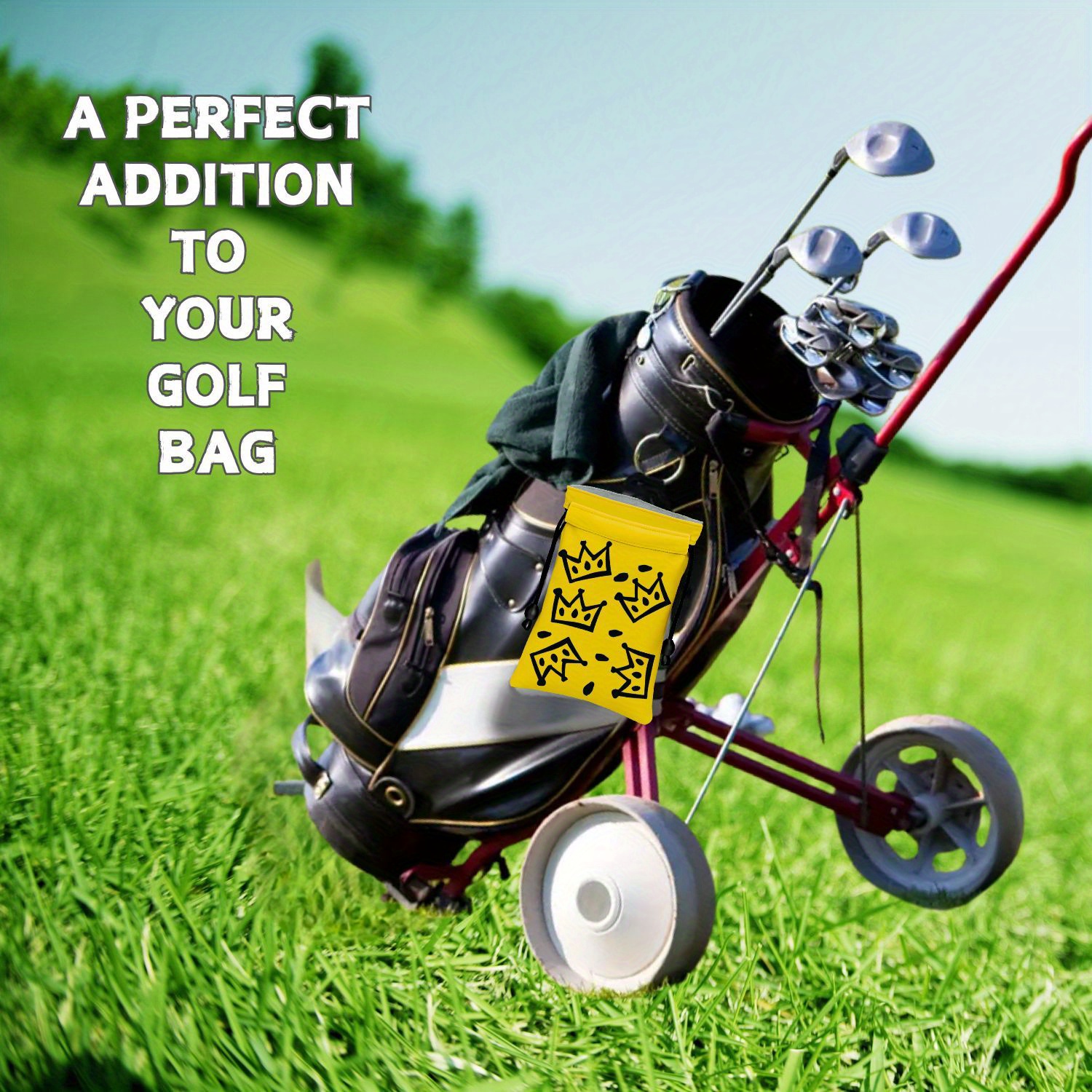 Funny Golf Valuables Pouch , G - Golf Equipment Drawing のレビューと価格