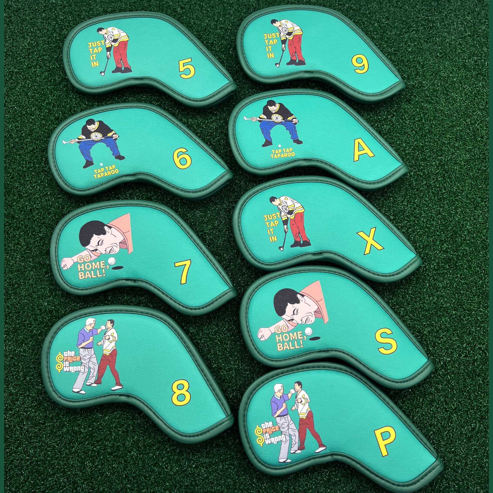 9 pcs Golf Iron Covers with Fu - Golf Equipment Storage のレビューと価格