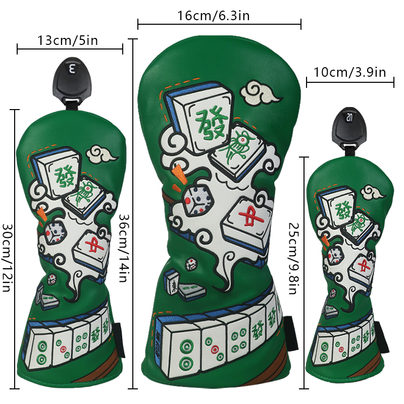 Golf Club Cover, Mahjong Style - Golf Equipment Storage のレビューと価格